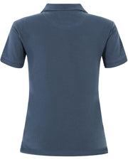 ladies cotton stretch polo