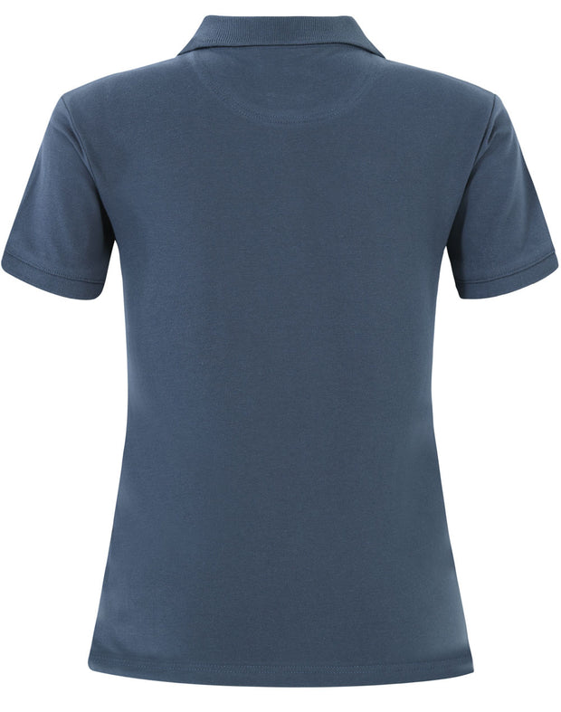 ladies cotton stretch polo