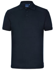 mens tight pique knit S/S polo