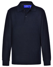 Kids' 240gsm Poly/Cotton Pique L/S Polo
