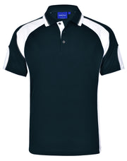 Men's Cooldry Contrast Polo With Sleeve Panel
