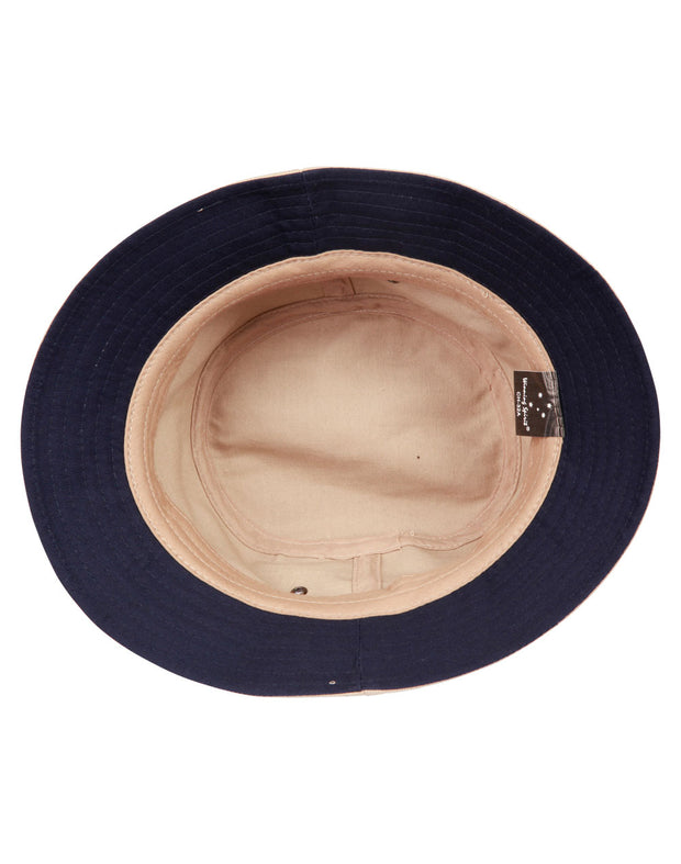 contrasting underbrim bucket hat