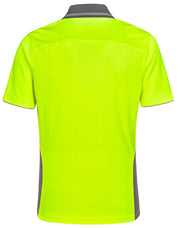 Hi-Vis Bamboo Charcoal Vented S/S Polo