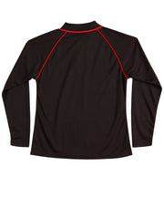 Ladies' cooldry raglan L/S polo