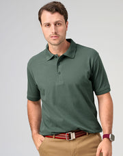 Men's cotton stretch polo