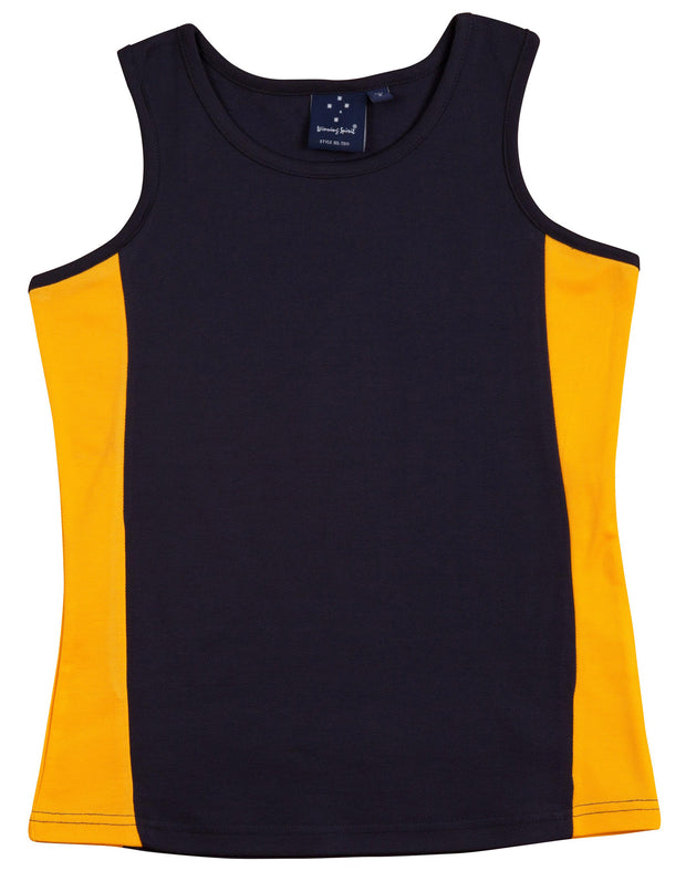 ladies truedry contrast singlet