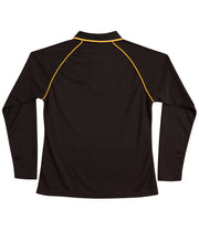 Ladies' cooldry raglan L/S polo