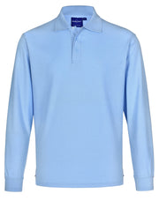 Adults' 240gsm Poly/Cotton Pique L/S Polo