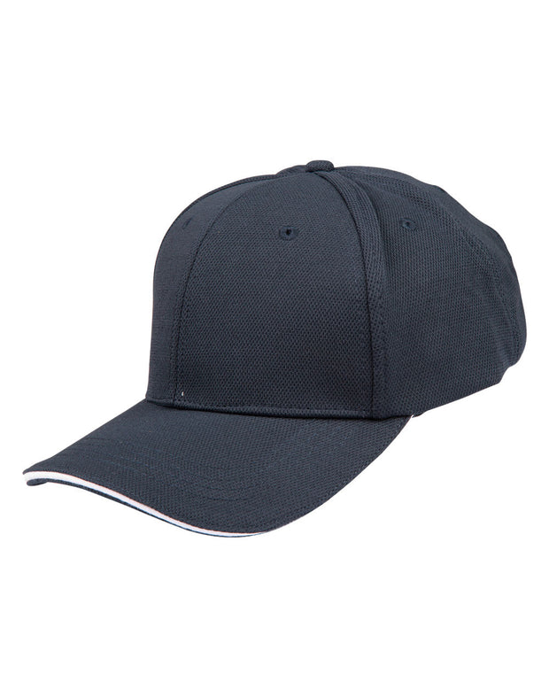 Pique mesh contrast sandwich