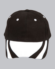 contrast peak structured cap.