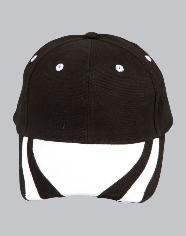 contrast peak structured cap.