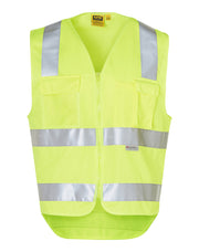 Hi-Vis Safety Vest with ID Pocket & R/F Tapes