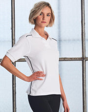 ladies' pure cotton contrast piping