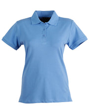 ladies cotton stretch polo