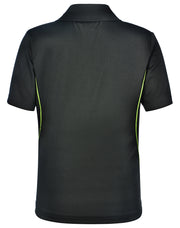 Kids' Cooldry S/S Contrast Interlock Polo