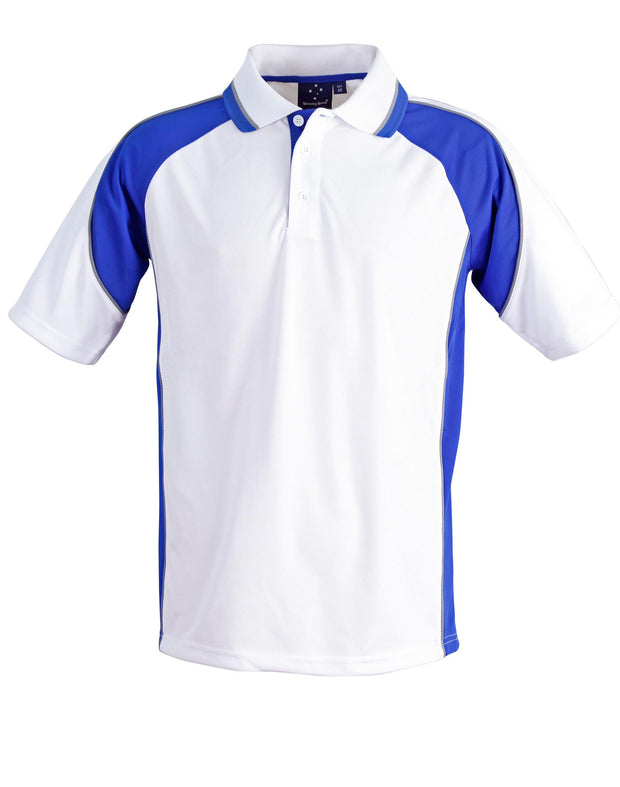 mens mini waffle coold polo