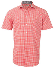 Men's Gingham Check S/S Shirt