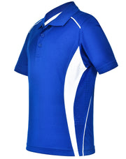 Kids' Cooldry S/S Contrast Interlock Polo