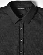 Ladies' Pin Dot Stretch L/S Shirt