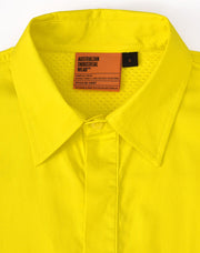 Hi Vis Cool-Breeze Closed Front L/S Shirt (Perforated Tape)