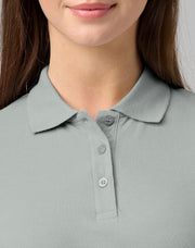ladies cotton stretch polo