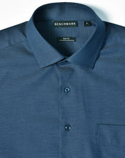 Men's Pin Dot Stretch L/S Shirt