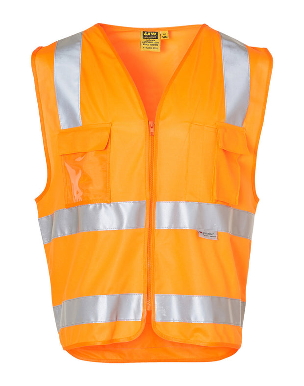 Hi-Vis Safety Vest with ID Pocket & R/F Tapes