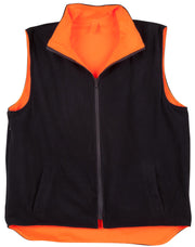 Hi-Vis Reversible Safety Vest With Hoop Pattern 3M Tapes
