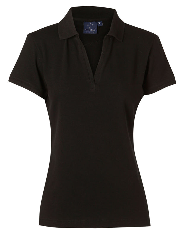 ladies S/S pique polo