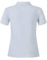 ladies cotton stretch polo