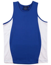 Men's cooldry contrast mesh singlet