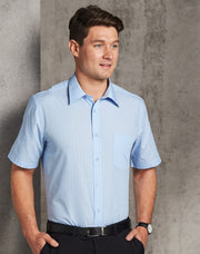 Men's Pin Stripe Short Sleeve Shirt
