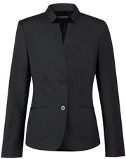 Ladies' Wool Blend Stretch Reverse Lapel Jacket