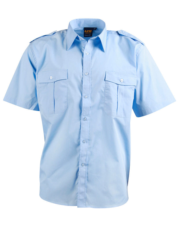 Unisex epaulette shirt ,short sleeve.