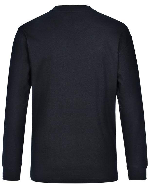 mens cotton crew neck L/S tee