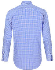 Men's Gingham Check Roll-up L/S Shirt