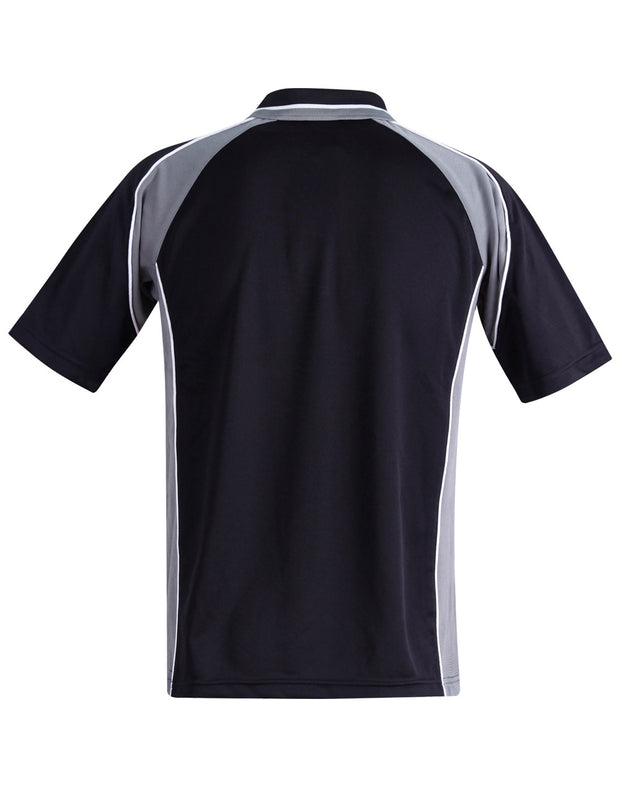 mens mini waffle coold polo
