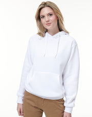 Adult's Close Front Contrast Fleecy Hoodie