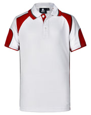 Kid's Cooldry Contrast Polo With Sleeve Panel