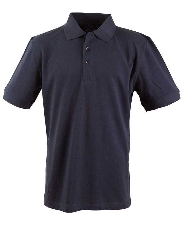 mens S/S pique polo