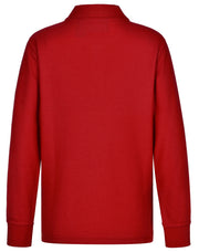Kids' 240gsm Poly/Cotton Pique L/S Polo