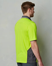Hi-Vis Bamboo Charcoal Vented S/S Polo