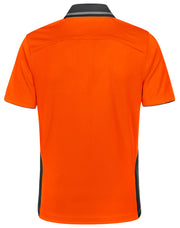 Hi-Vis Bamboo Charcoal Vented S/S Polo