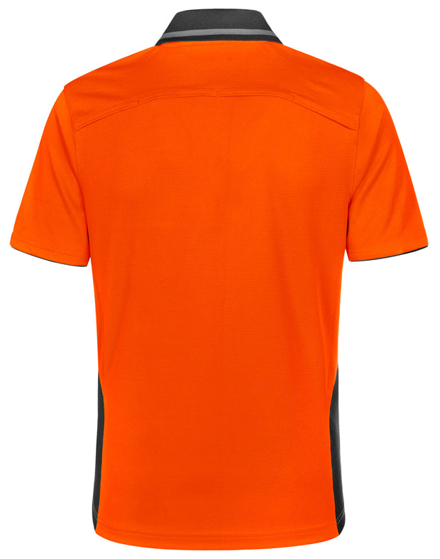 Hi-Vis Bamboo Charcoal Vented S/S Polo