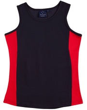 ladies truedry contrast singlet