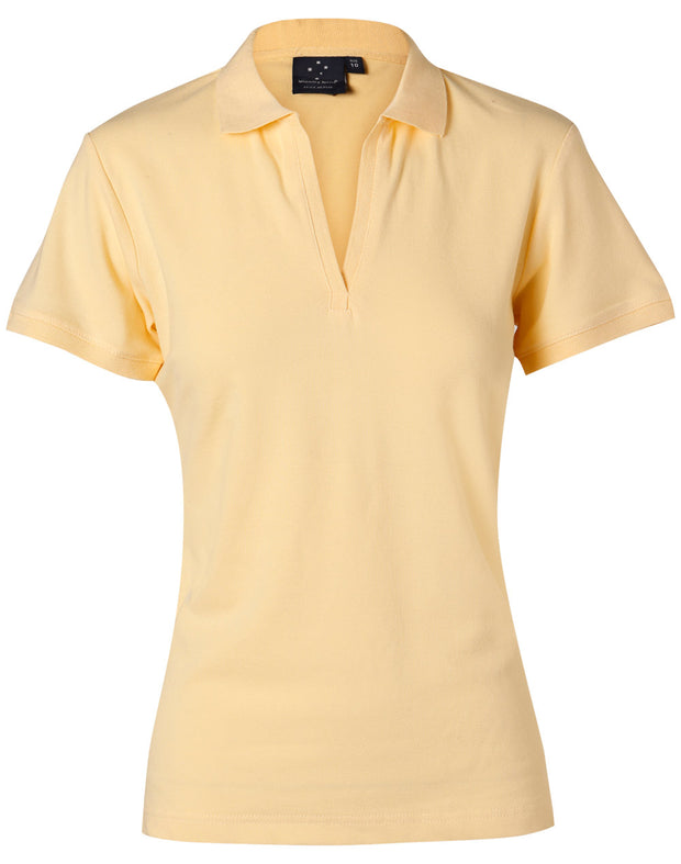 ladies S/S pique polo