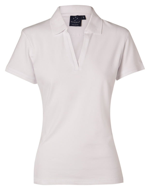 ladies S/S pique polo