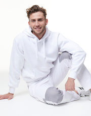 Adult's Close Front Contrast Fleecy Hoodie