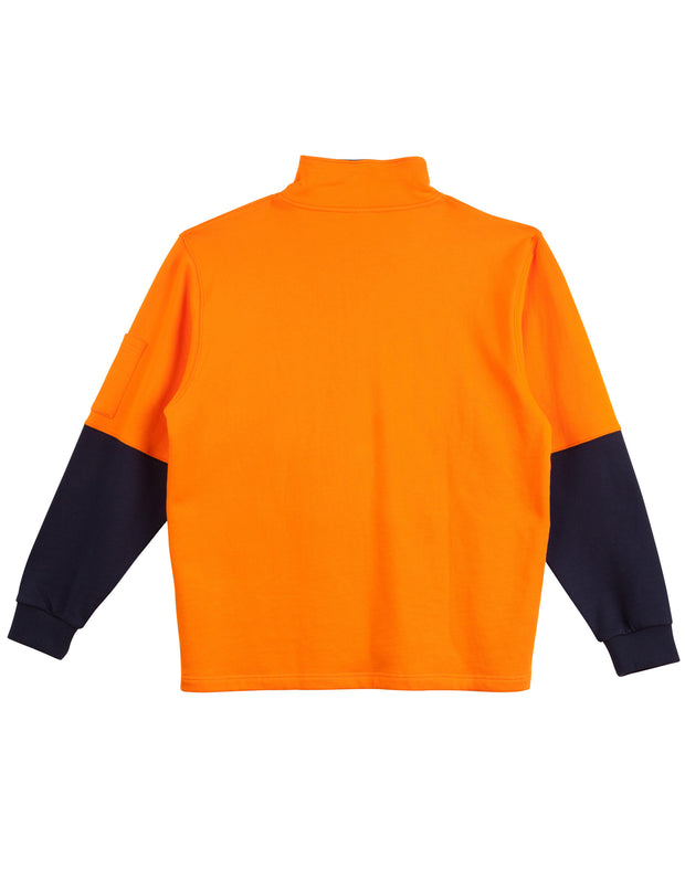 Hi-Vis Two Tone Cotton Fleecy Sweat