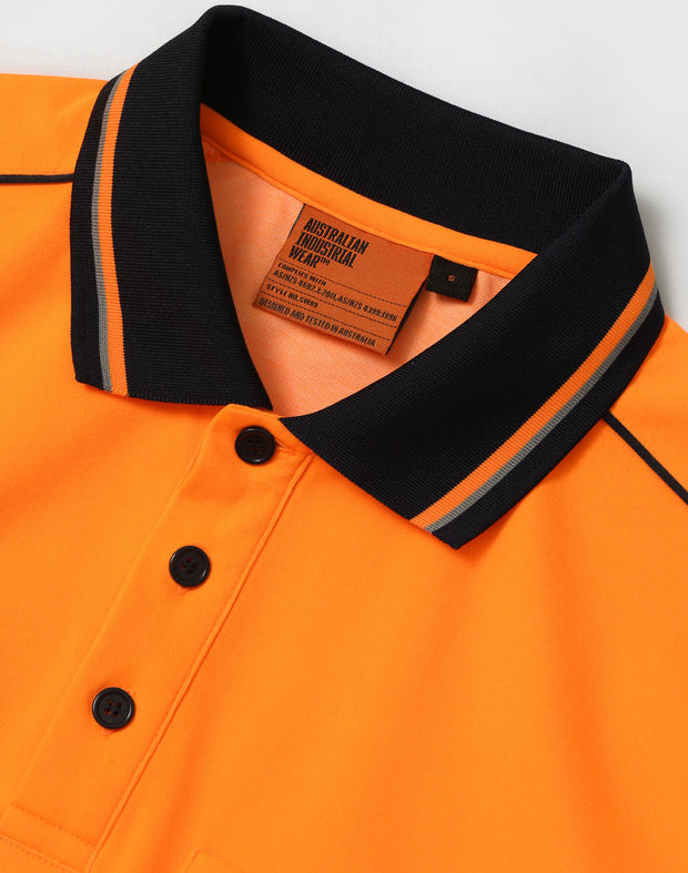 Hi-Vis Sustainable Cool-Breeze Truedry Safety S/S Polo